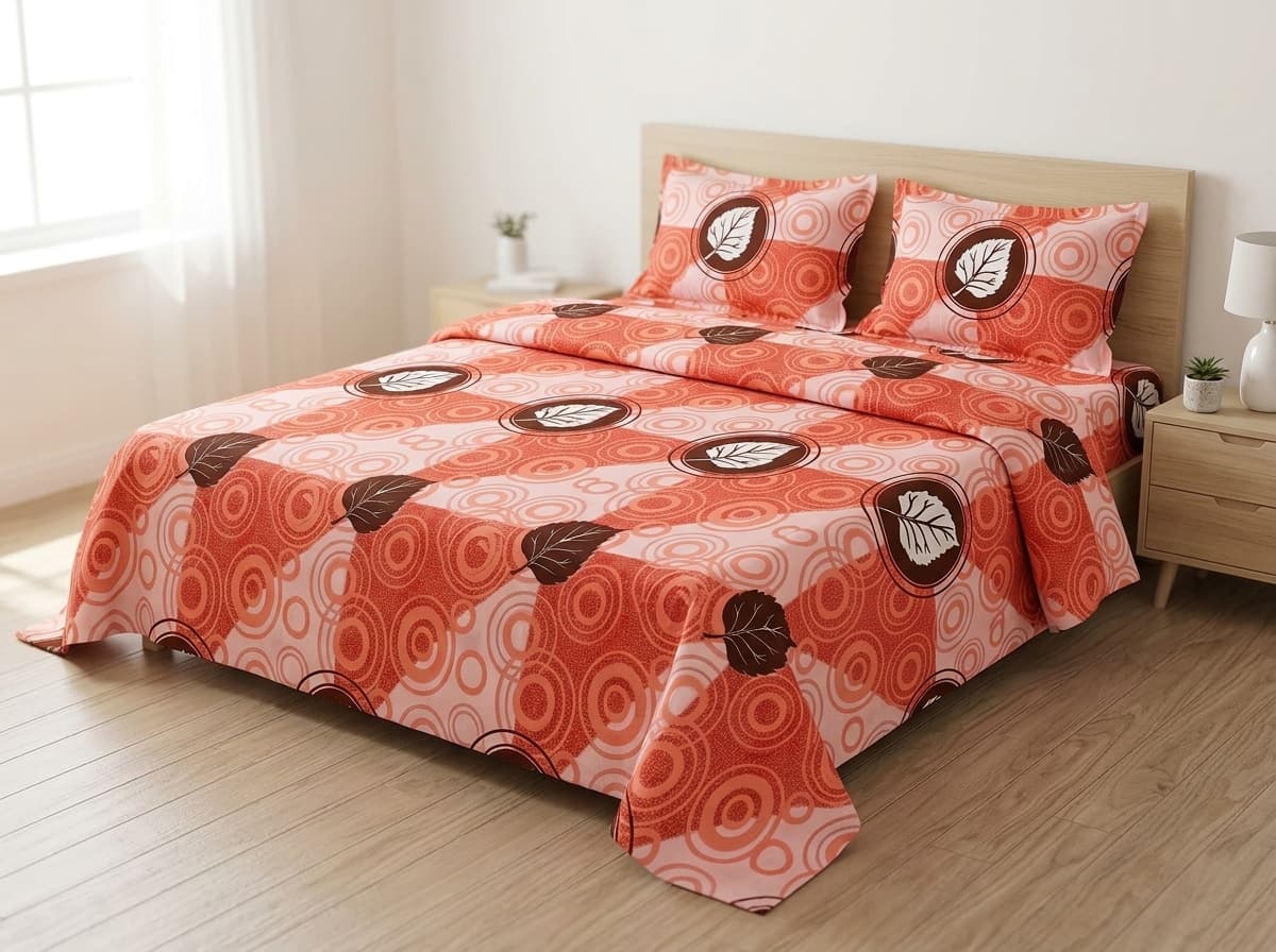 Bedspread design 4219 in pink — hero