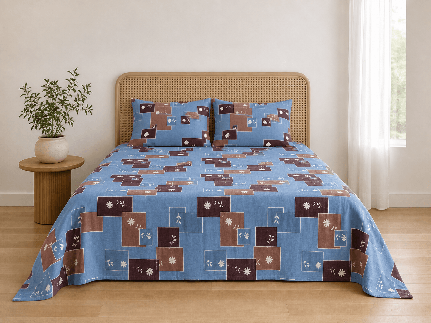 Bedspread design 8563 in blue - room