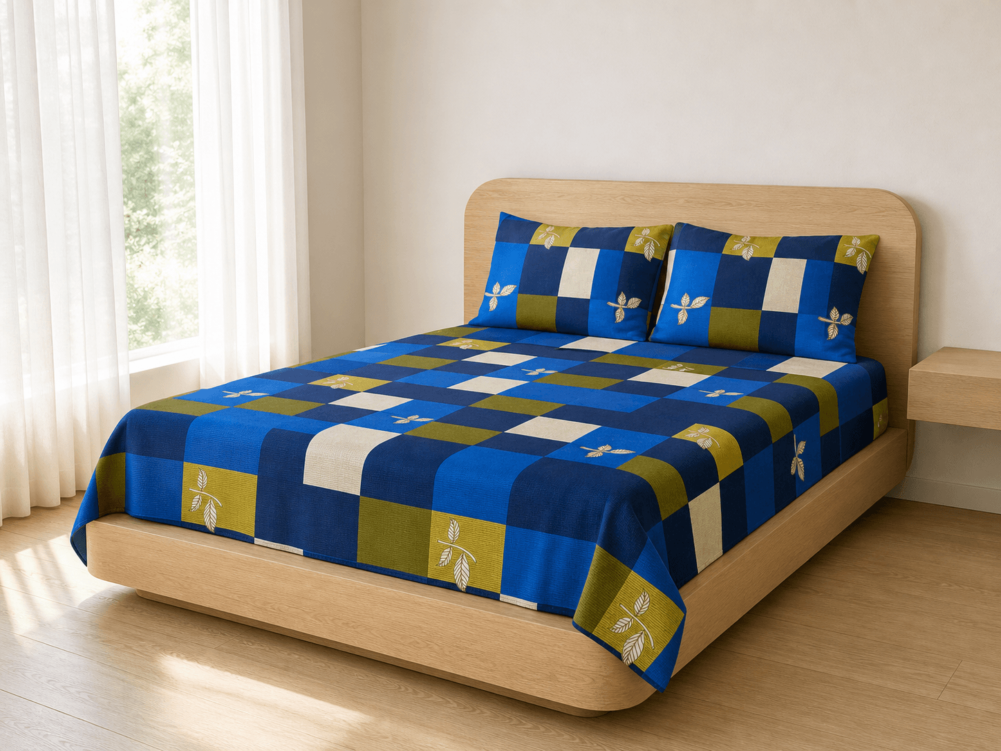 Bedspread design 4216 in blue - room