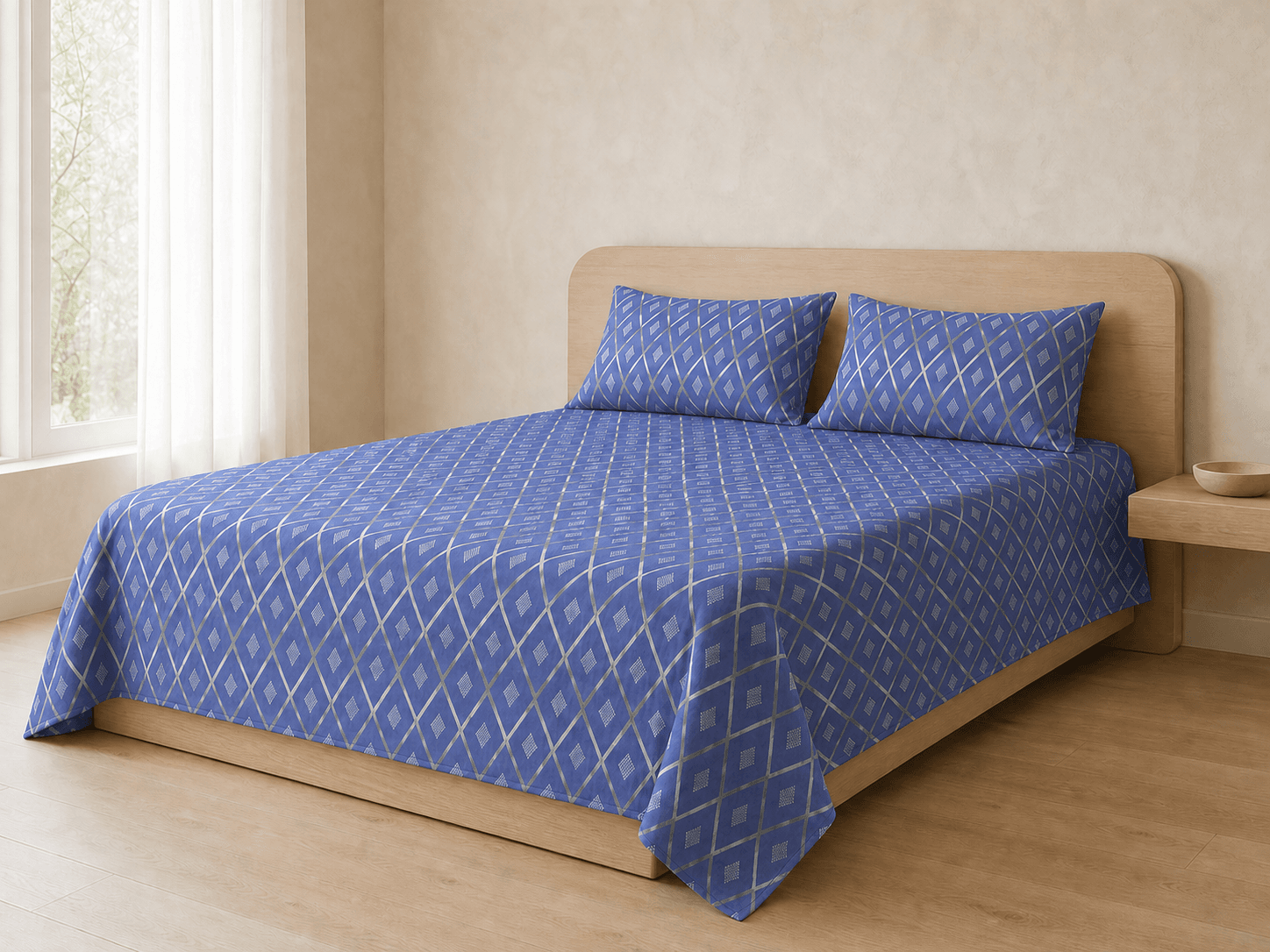 Bedspread design 8519 in blue - room