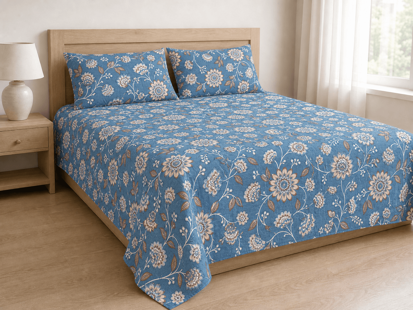 Bedspread design 4592 in blue - room