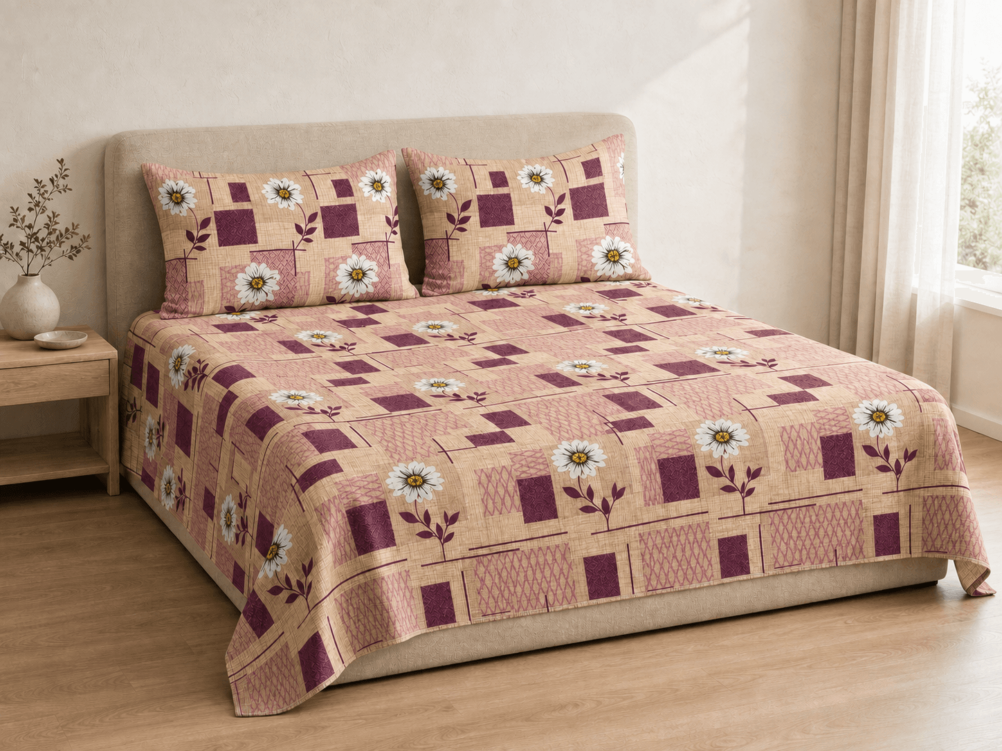 Bedspread design 4195 in beige - hero
