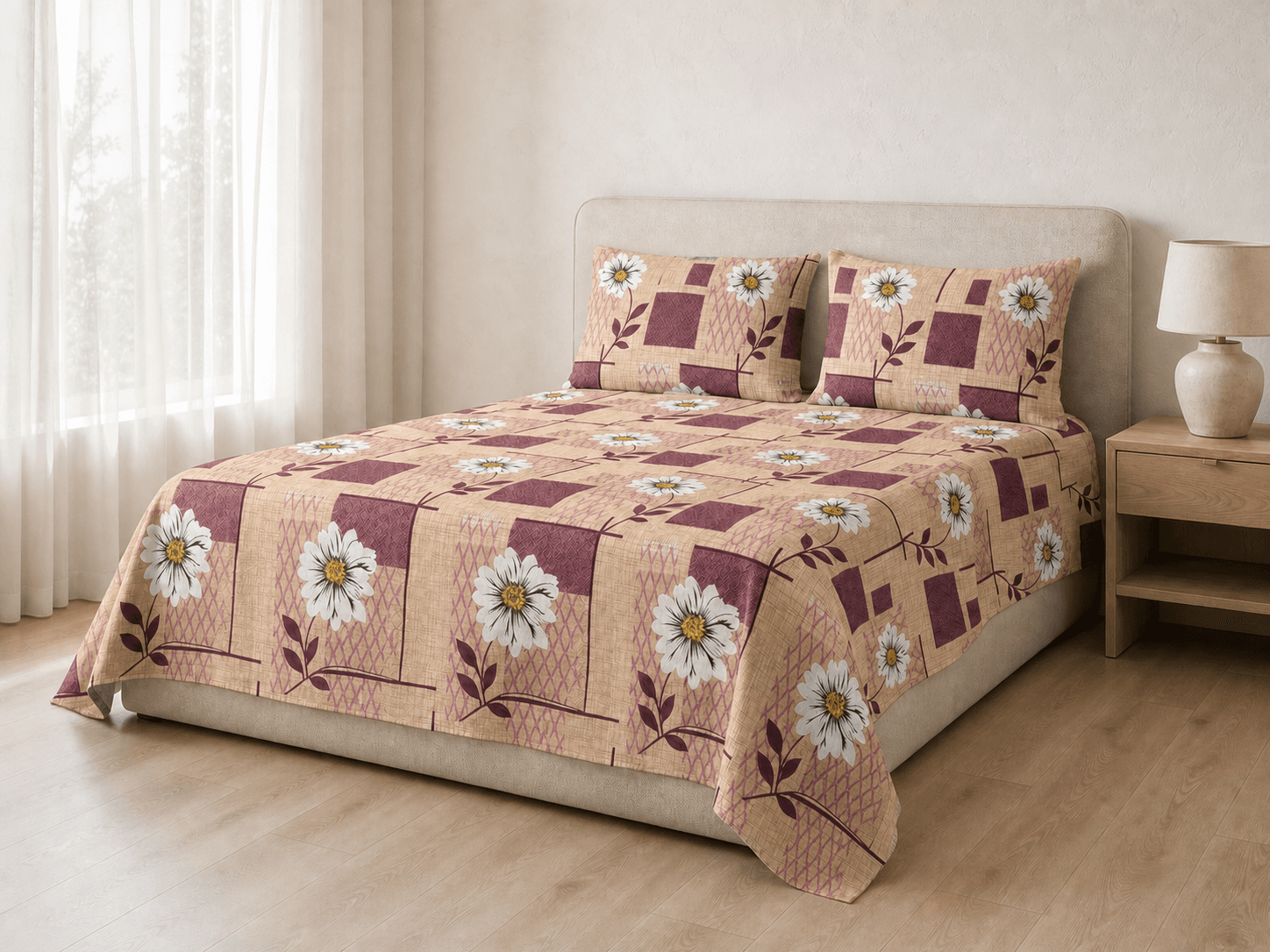 Bedspread design 4195 in beige - room