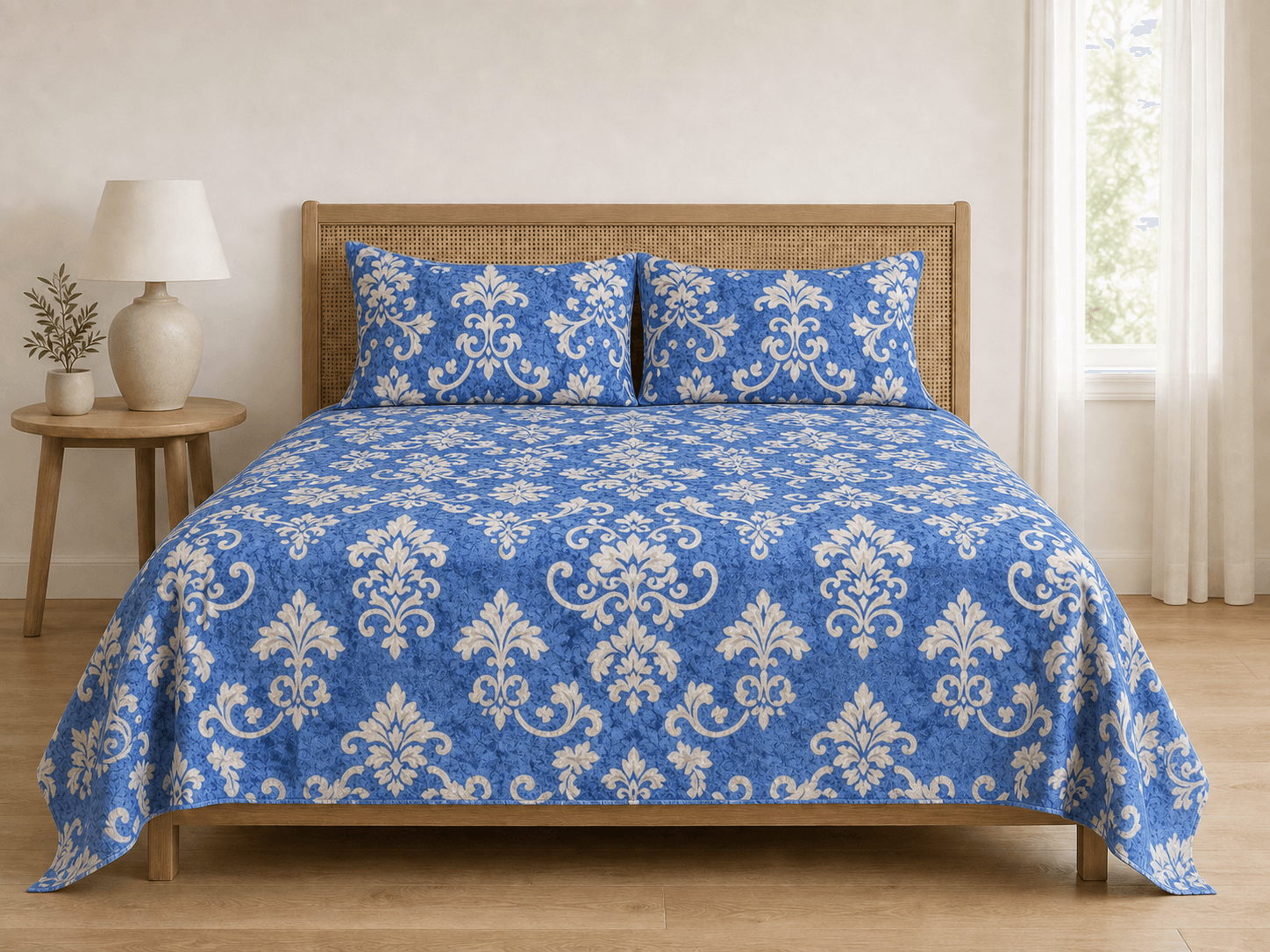 Bedspread design 4207 in blue - room