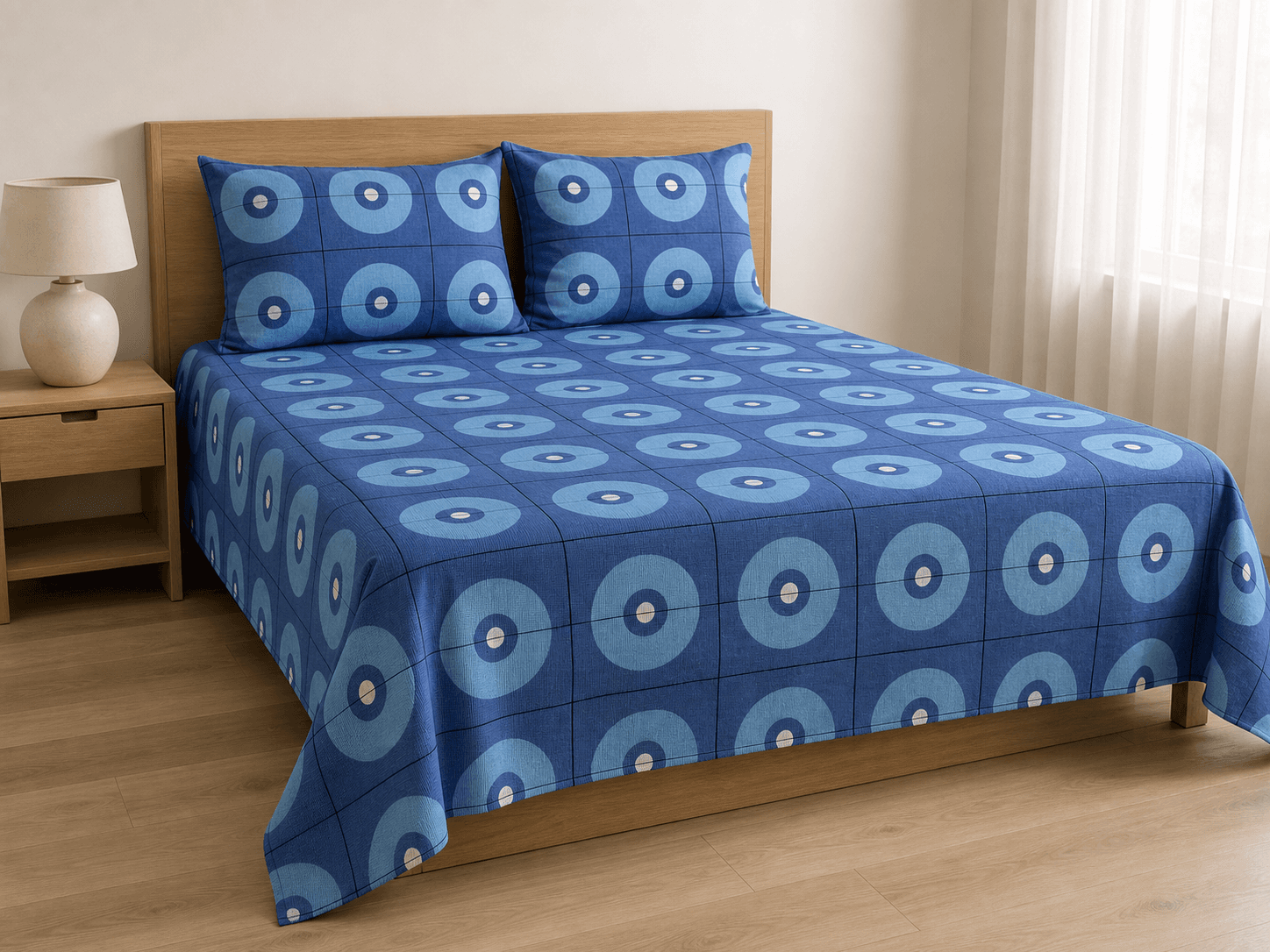 Bedspread design 8473 in blue - room