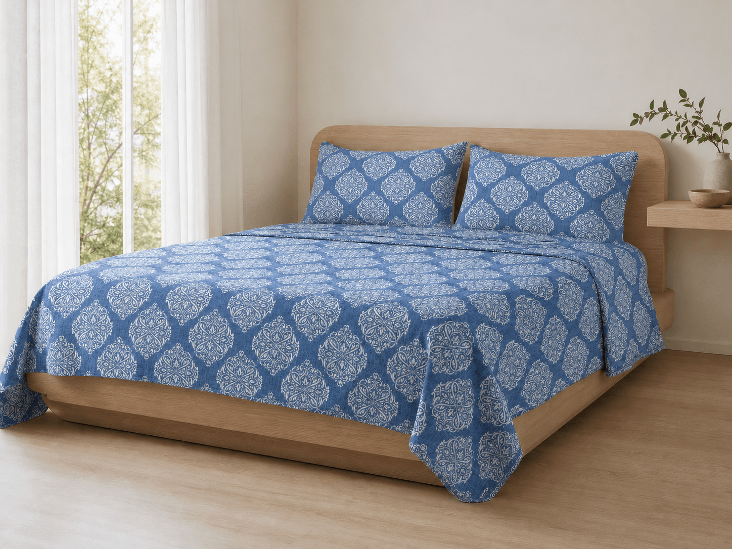 Bedspread design 8507 in blue - room