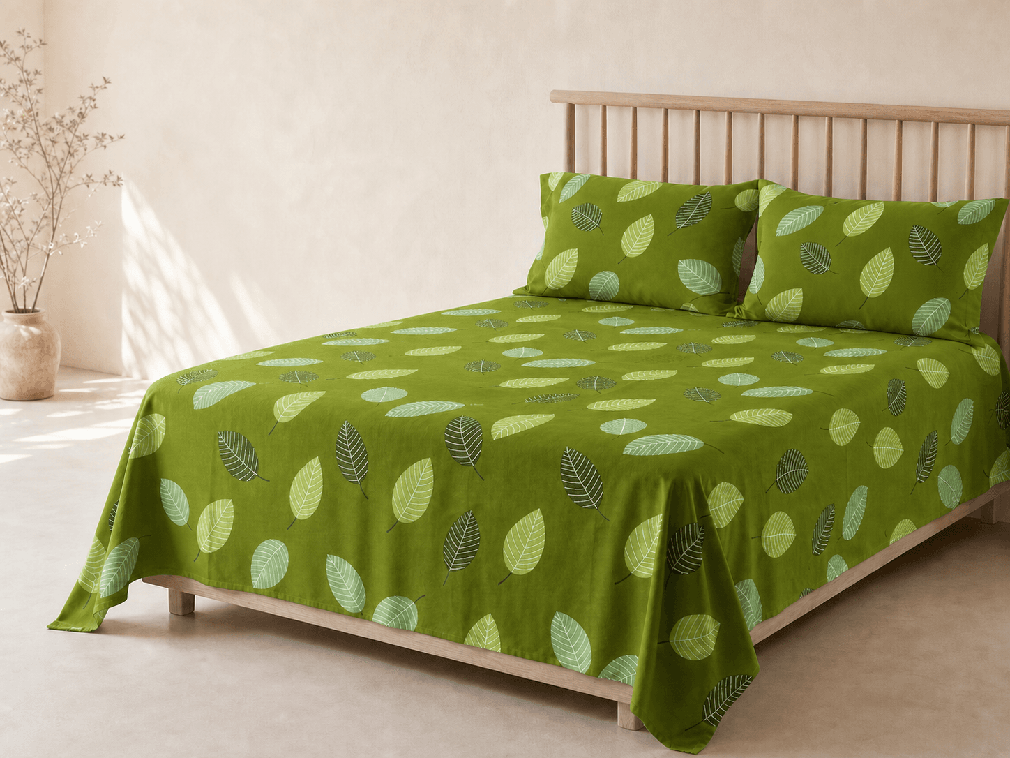 Bedspread design 4462 in green - hero