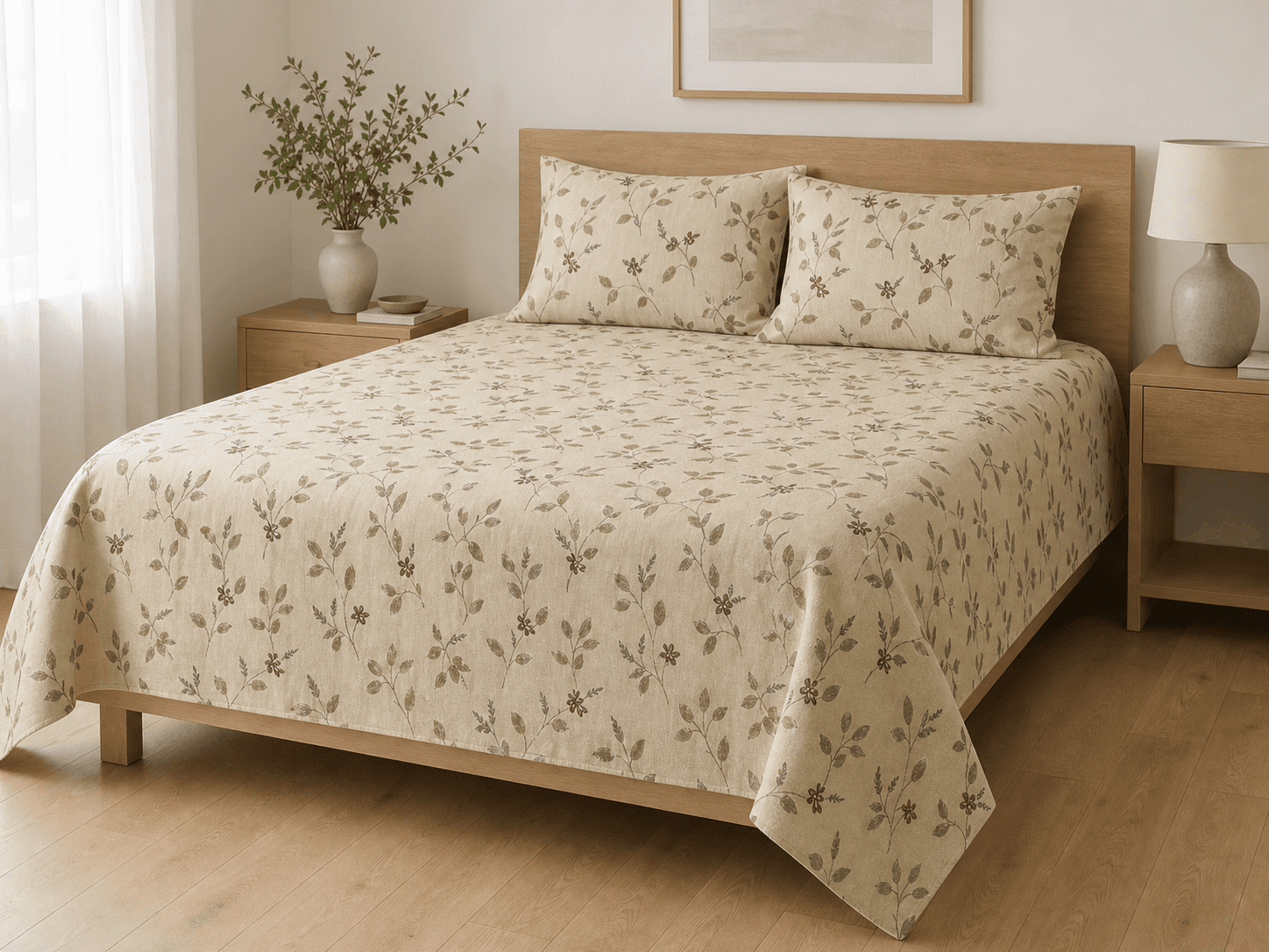Bedspread design 8560 in beige - hero