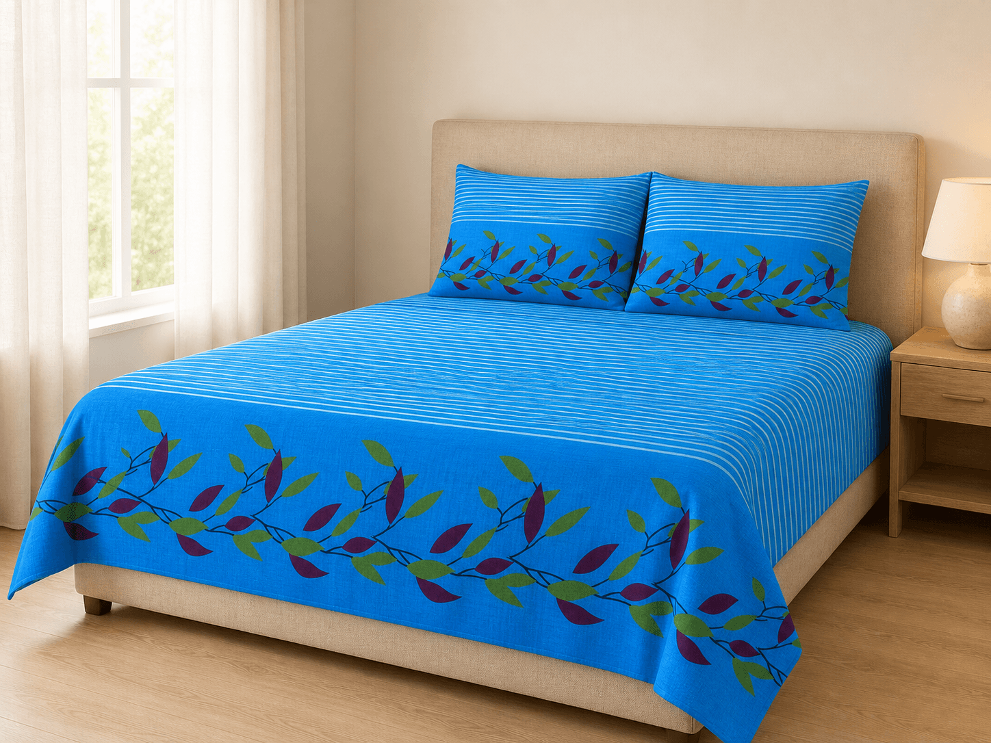 Bedspread design 4208 in blue - room