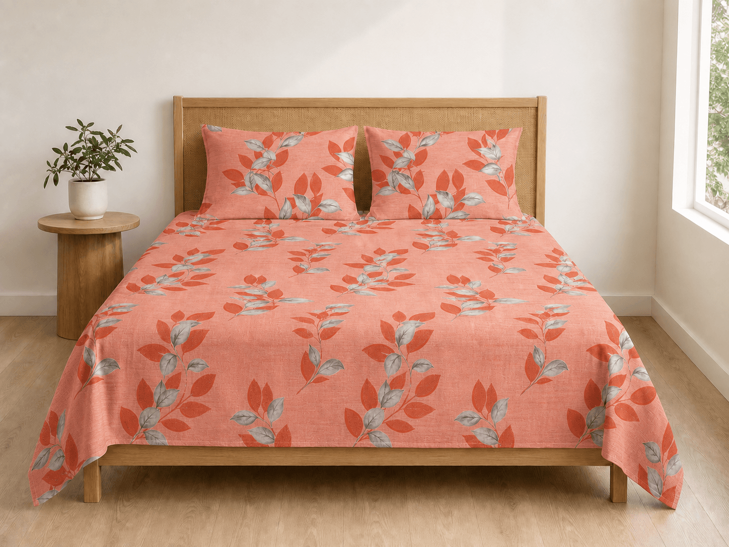 Bedspread design 4607 in peach - room