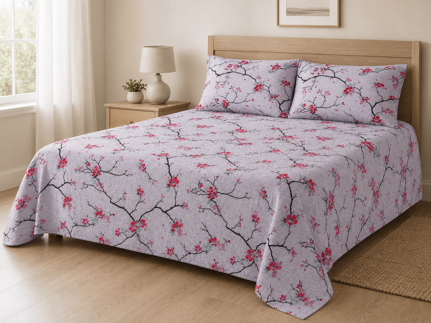 Bedspread design 8470 in lavender - hero